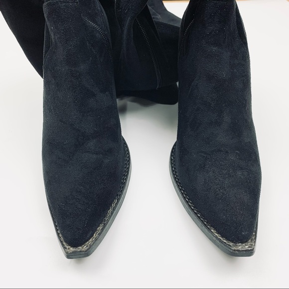 Jeffrey Campbell Gatlin Suede Thigh High Over the Knee OTK Boots Size 7 - Picture 4 of 13